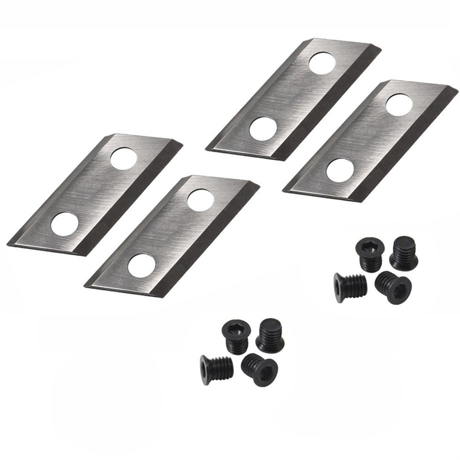 LITAO-XIE, 2 Pair Garden Shredder Blades Wood Chipper Knives With Screws For Eco ES1600 Ryobi RSH2545B BG-KS 2040 McCulloch