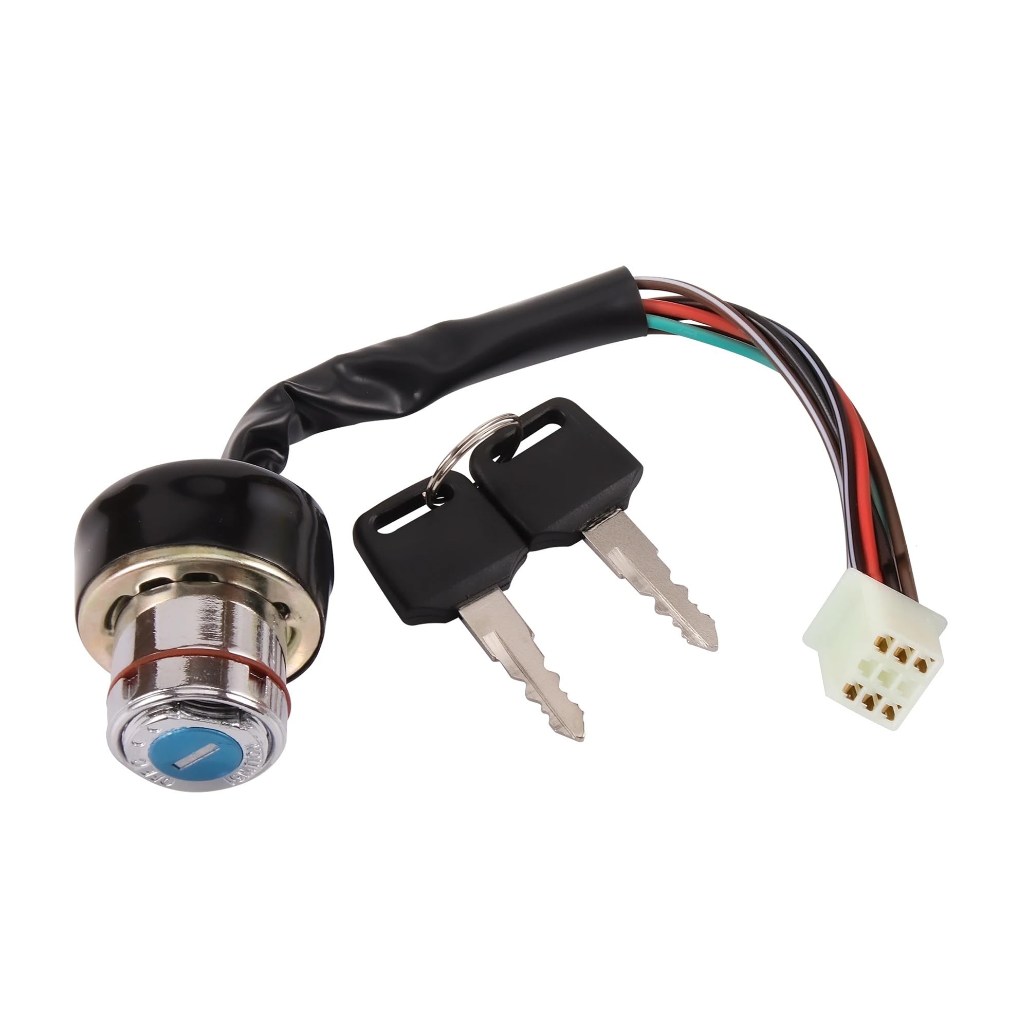 Interruptor de llave de encendido de 6 cables para repuesto de buggy y quad de 110cc 6