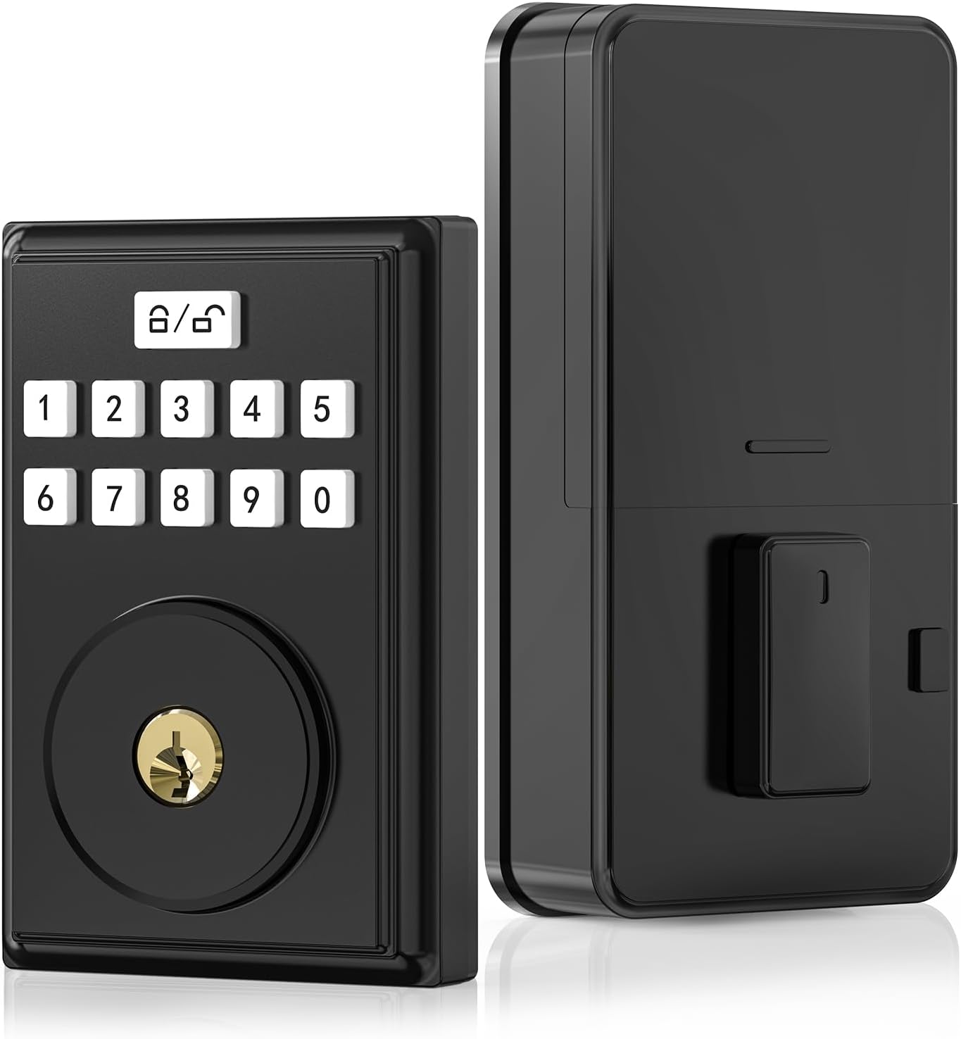 Keyless Entry Door Lock for Front with Code, Deadbolt Locks with Electronic Keypad, Anti-Peeping Password, Easy Installation, Matte Black04