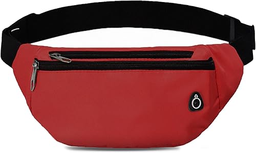 Miniatura 30 de Riñonera cruzada para mujeres y hombres, riñonera deportiva resistente al agua, bolsa de cinturón para viajes, senderismo, correr negro,