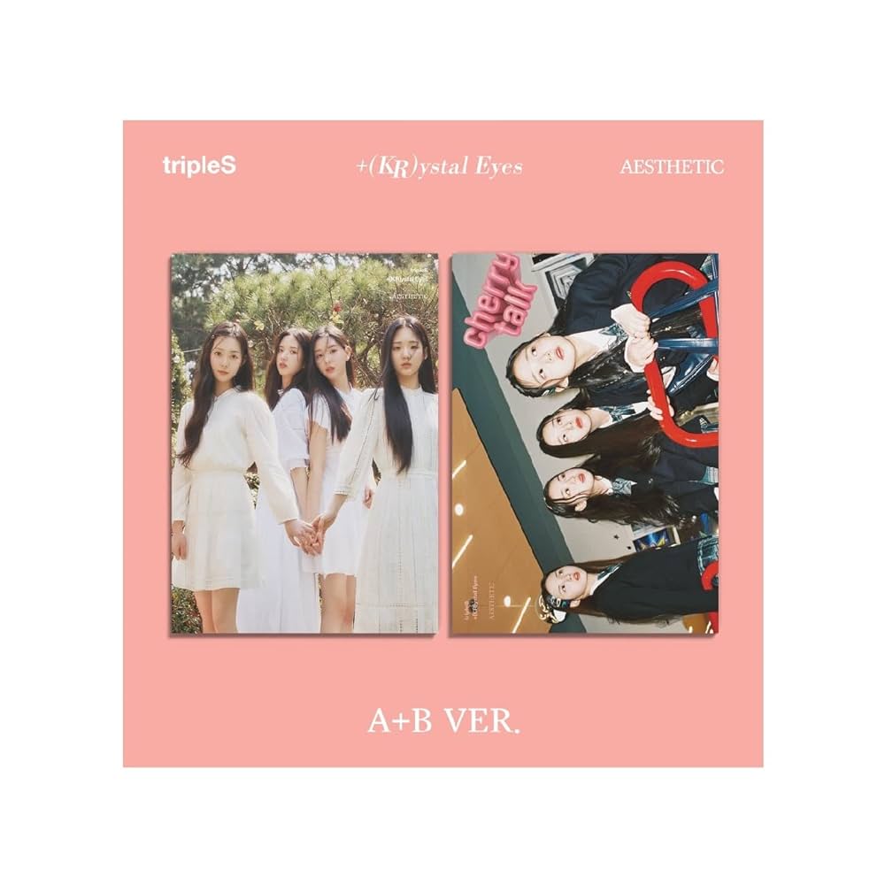 Amazon.com: tripleS - +(KR) ystal Eyes [AESTHETIC] Album (B ver.)