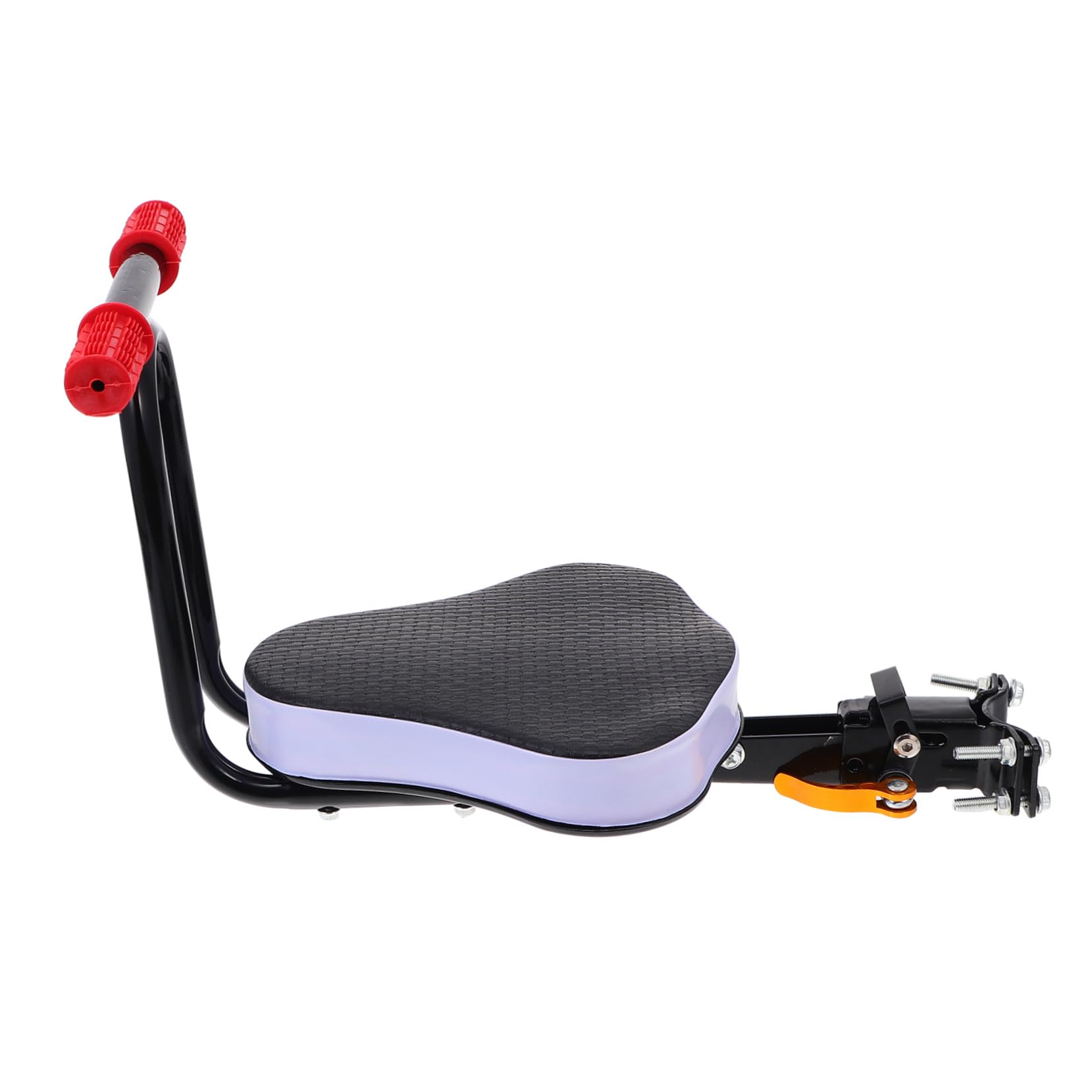 TOPBATHY Seggiolino per Bicicletta Elettrica con Schienale per Sedile in Acciaio Carbonio e Spugna Facile da Installare e Smontare Sicuro e Confortevole per Bimbi Fino Anni Nero