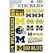 Michigan Wolverines Vinyl Cling Stickers 18 Removeable Decals NCAA Licensed