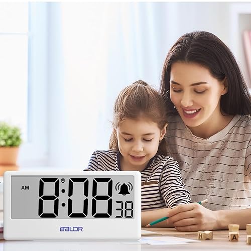 Miniatura 4 de BALDR Reloj digital WiFi, funciona con pilas, con gran pantalla digital, hora de Internet, 1224 conmutables WiFi, sincronización automática con