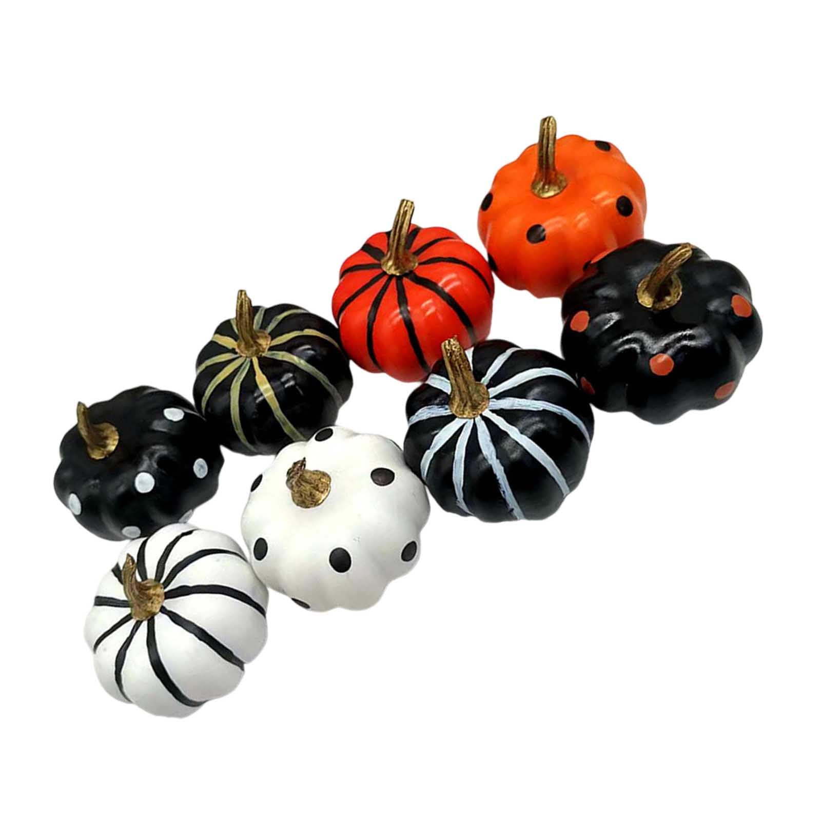 sodeber Colorful Spume Fraudulent Vegetable Set Impermeable Fall Harvest Garnishes for Inside Celebratory Arrangements Thin Halloween Spume Vegetable