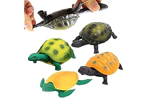 Turtle Pool Toy: 4-Pack Stretchy, Hideable Bathtime Buddies