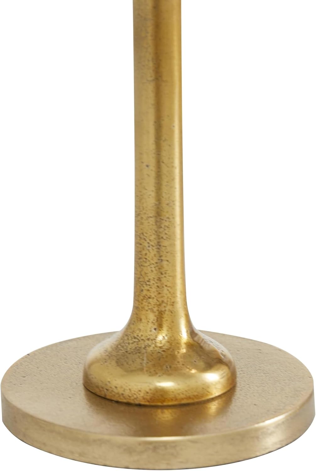 Gold Aluminum Palm Tree Taper Candle Holders Set of 3
