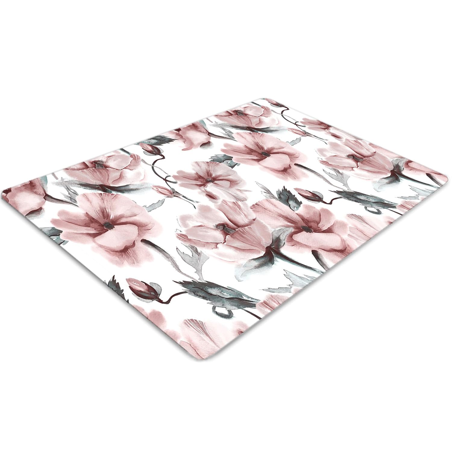 Tapis de chaise antidérapant et imperméable pour protéger le sol avec élégance florale