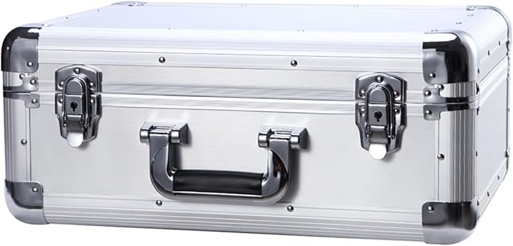 Tool Box Tool Boxes Portable Aluminum Hard Case Briefcase Shockproof Toolbox Carrying Case for Test Instruments Cameras Tools Parts Mechanical Garage Instrument Tool Organizer Tool Chest Color B