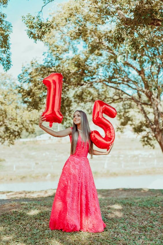 Image of Red Number 5 Balloon 40 Inch, 5th Birthday Party Decorations, Giant 5 Foil Balloon for Party Supplies