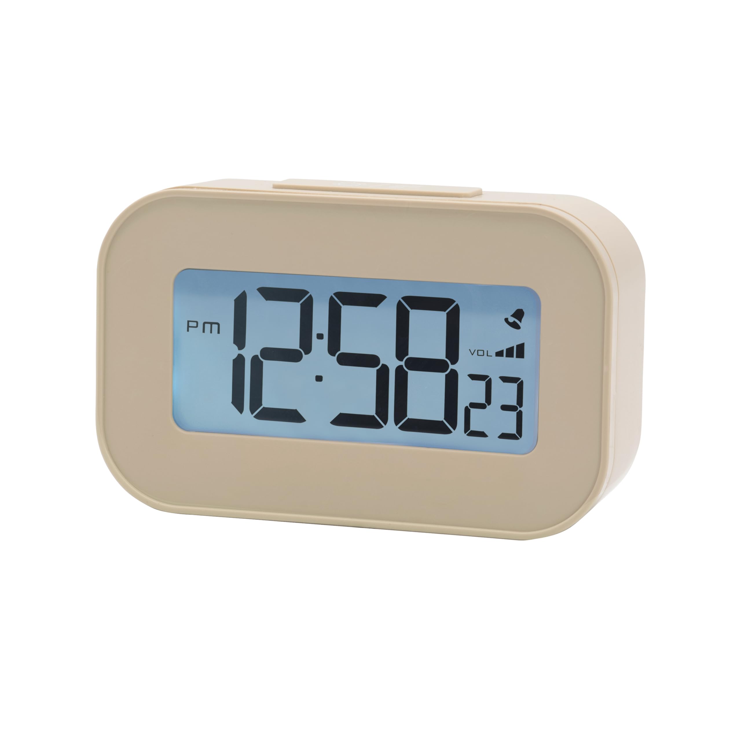 Acctim Sandstone Kyle Digital Alarm Clock, Lcd Digital Display With White Backlight, Snooze Function, Volume Control (Sandstone)