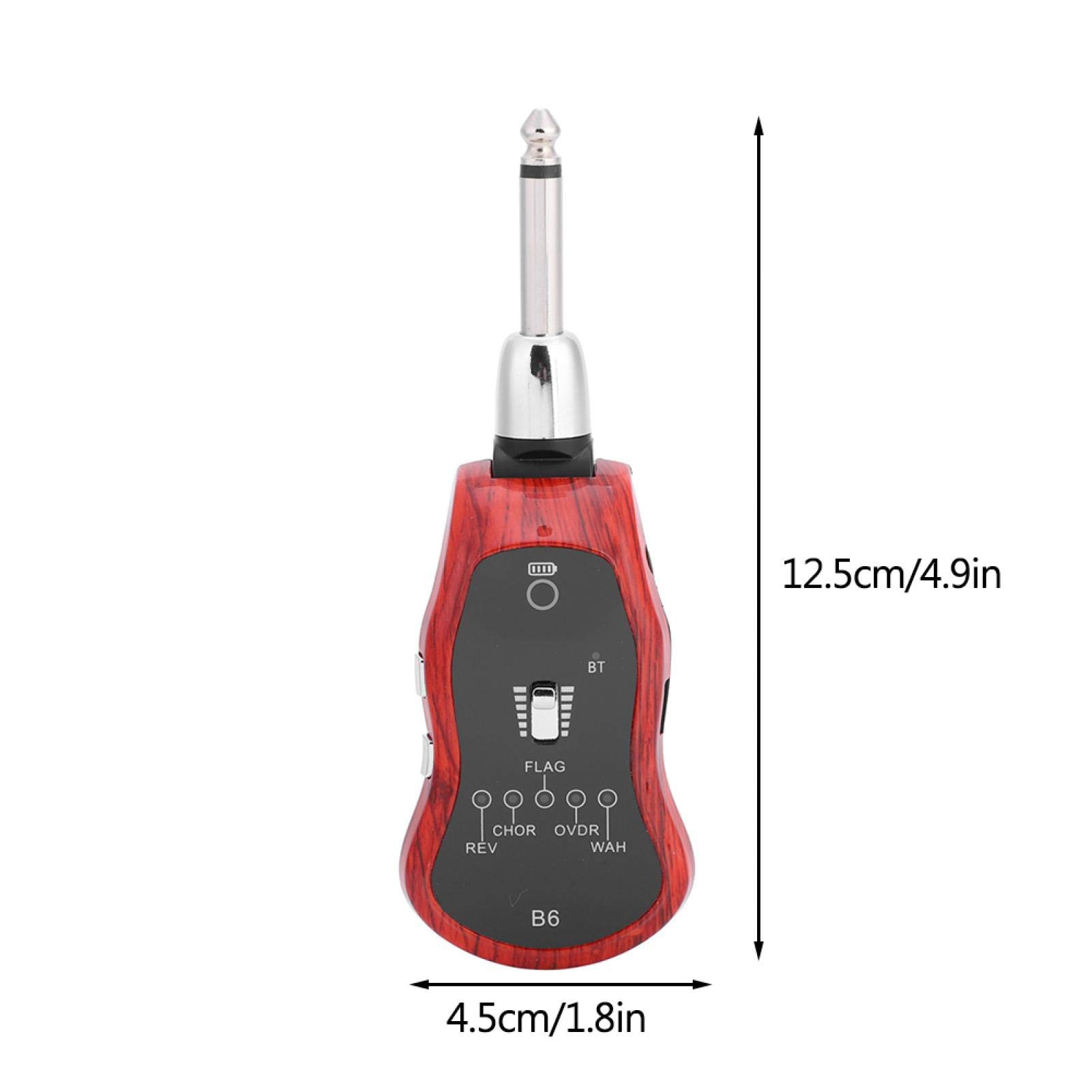 Effetti per chitarra Bluetooth - Effetti per sintetizzatori per chitarra portatili - Jack di uscita da 3,5 mm 5 modalità audio Effetti per chitarra Amplificatore Accessorio per chitarra
