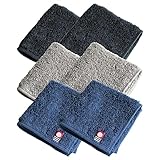 [タバラット] STOCK タオルハンカチ ハンカチ 今治 6枚 セット 20×20 コンパクト 小さめ 今治タオル ハンドタオル メンズ (アソート)