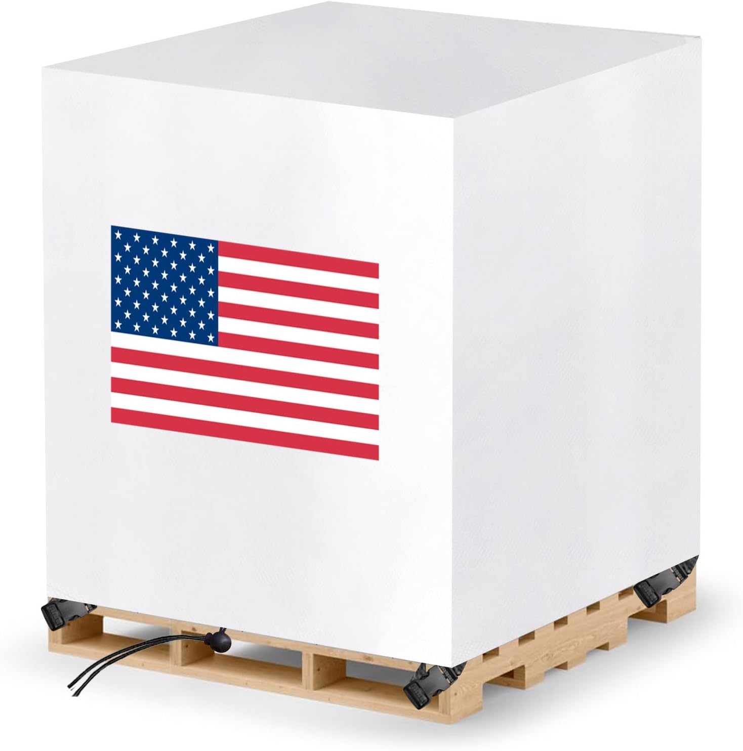 Pallet Cover Tarp Waterproof, Pallets Covers Heavy Duty Waterproof bulk Pallet Covers 48 x 42 x 48” Outdoor Tarps Bulk Box Cover 48 x 42 x 48” Custom White Fits Wood Patio Furniture
