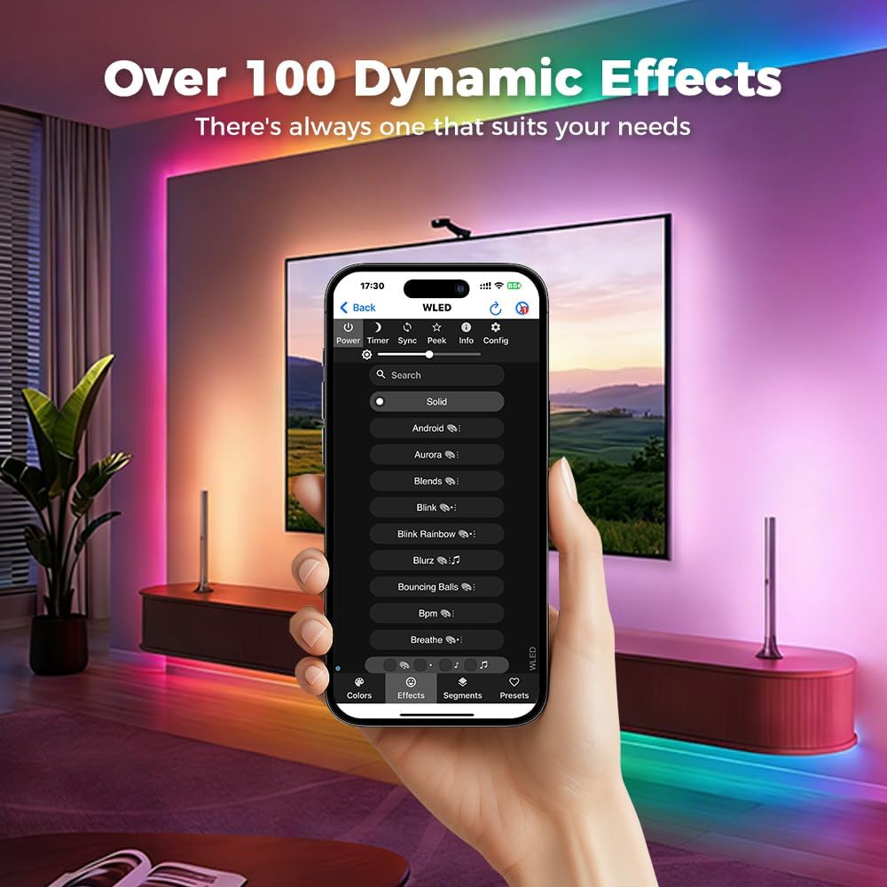GLEDOPTO Elite ESP32 WLED LED Controller Ethernet WiFi Network Built in I2S Mic 20A Fuse Energy Saving Relay Level Shifter IC ESD Chip Work with Addressable Digital RGB IC WS2811 WS2815 SK6812 etc