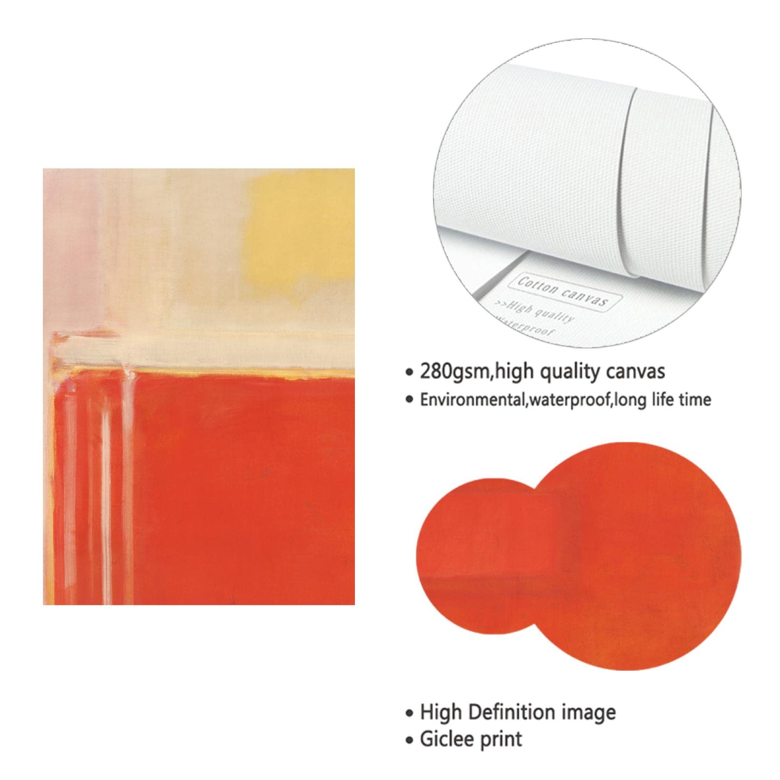 Mark Rothko Orange and Yellow Poster – Studio Trenzy