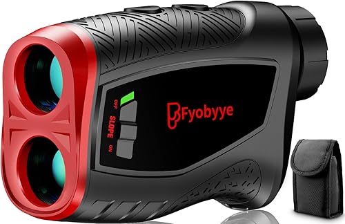 Range Finder Golfing, Fyobyye Slope Laser Golf Rangefinder, Golf Rangefinder with Slope Switch - Slope Measurement, Flag Lock Tech with Pulse