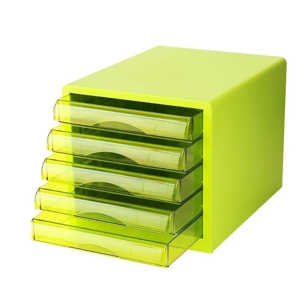 10-Layer Plastic File Cabinet | Lockable Drawer Organizer For Office, Letter Size Files