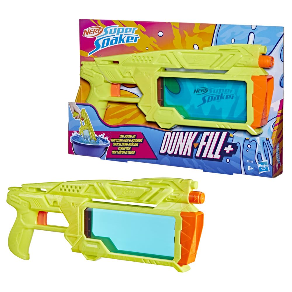 Nerf Super Soaker Dunk-Fill+ Water Blaster | Easy Instant Fill Tank, Just Dunk & Go | 12.1 Fluid Ounce Tank | Water Toys for Ages 6+-picture-10