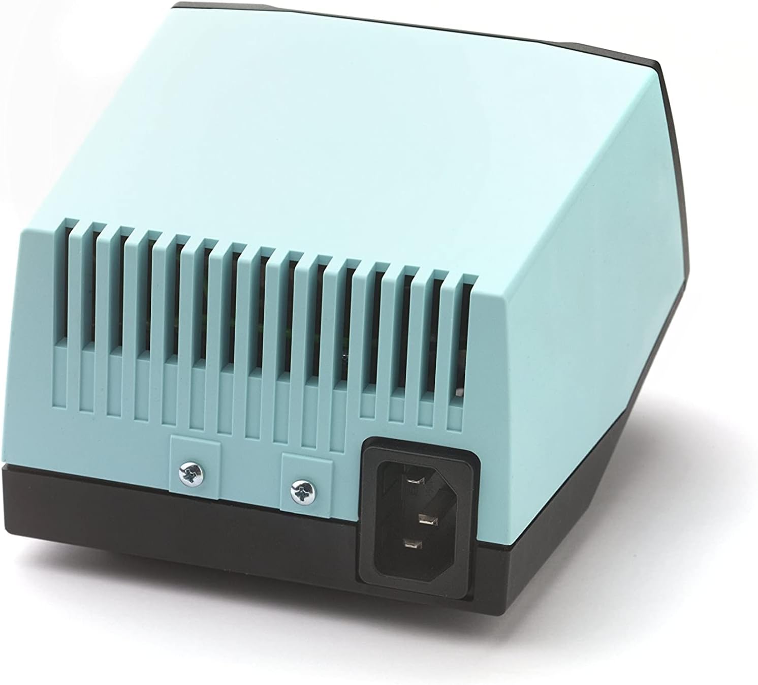 posterior view of the Weller WE1010NA Digital Soldering Station showing the power input and ventilation.