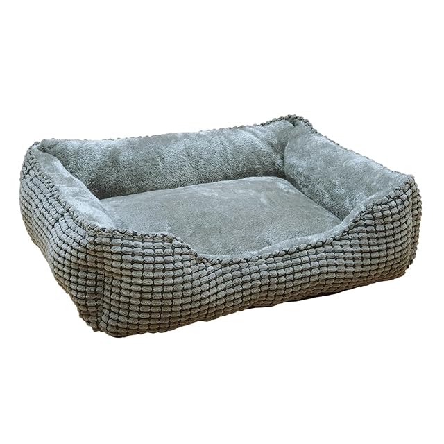 Nobby 61949 Classic Garik - Cama cómoda Cuadrada (50 x 40 x 17 cm), Color Gris Oscuro