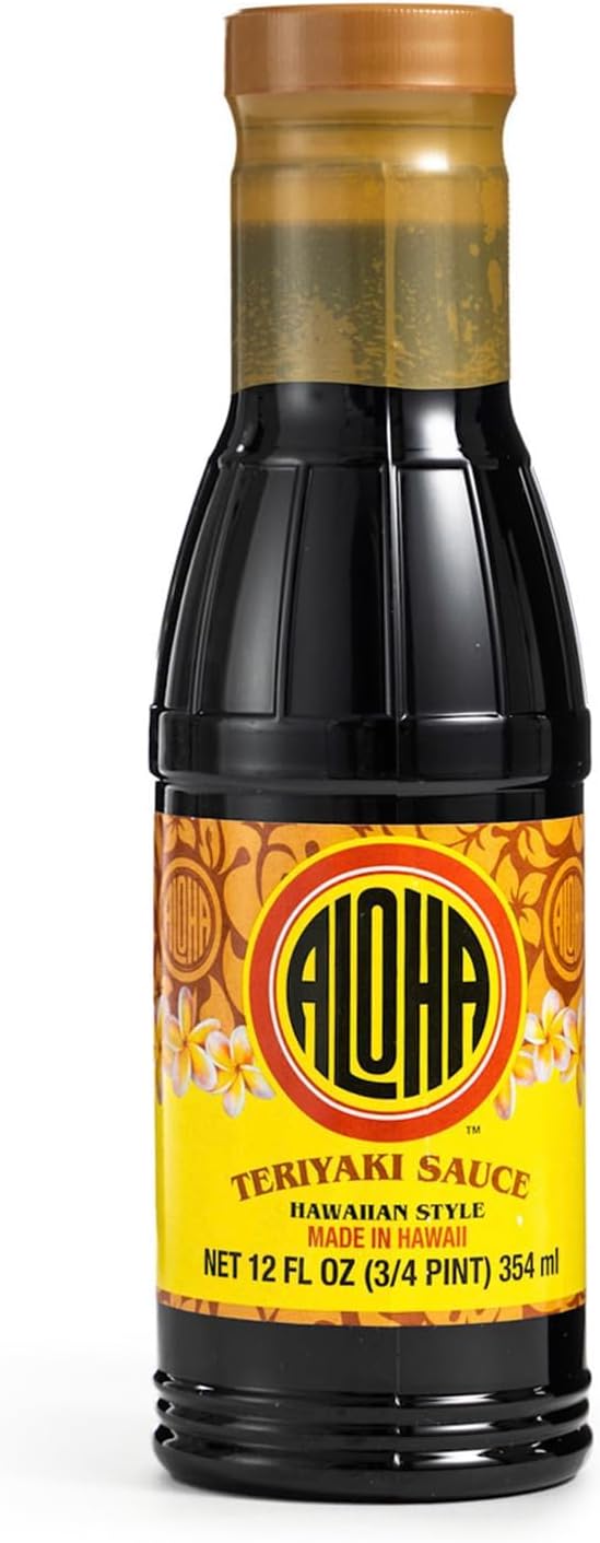 Aloha Shoyu - Hawaiian Teriyaki Sauce - Versatile and Sweet Marinade - Made in Hawaii - 12 oz. Bottle