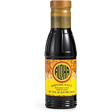 Aloha Shoyu - صلصة Hawaiian Teriyaki - Marinade متعدد الاستخدامات والحلو - صنع في هاواي - 12 أونصة. زجاجة