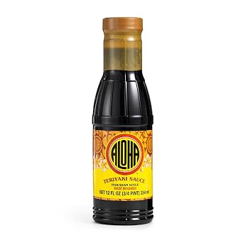 Aloha Shoyu - Hawaiian Teriyaki Sauce - Versatile and Sweet Marinade - Made in Hawaii - 12 oz. Bottle