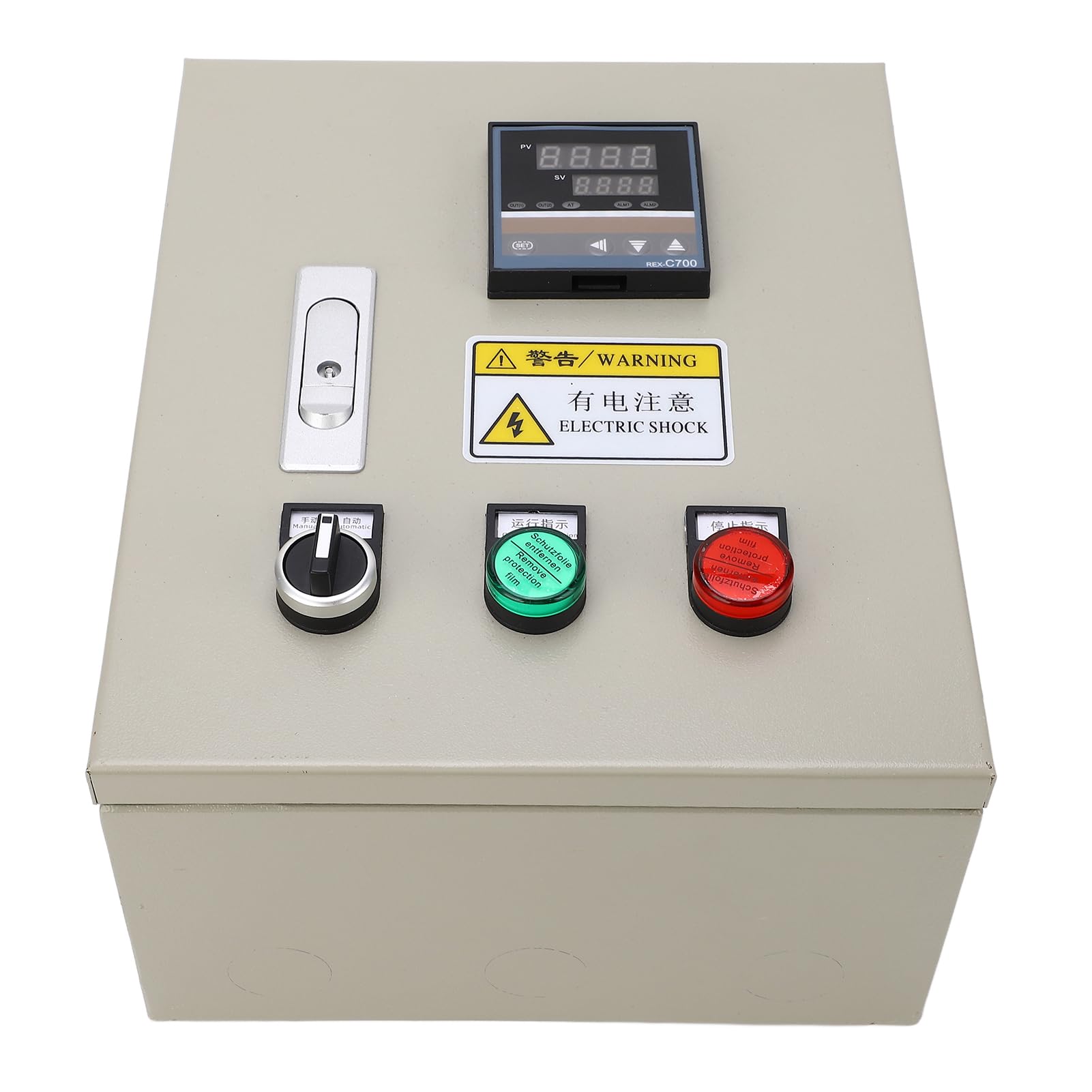 KIMISS Controlador de Temperatura PID con Termopar K, Caja de Control de Termostato Digital para Aplicaciones Industriales, 380VAC, Potencia 15KW