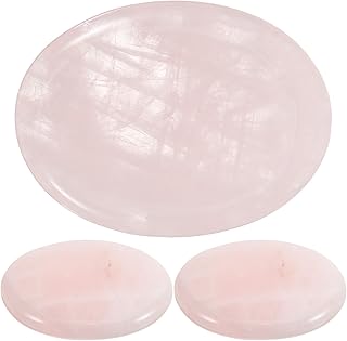 FOMIYES Eyelash Extension Jade Stone 3pcs Round Jade Stone Lash Pallet Grafting Holder Pad Fake False Eye Lash Holder Base Makeup Tool 1.57 Inch