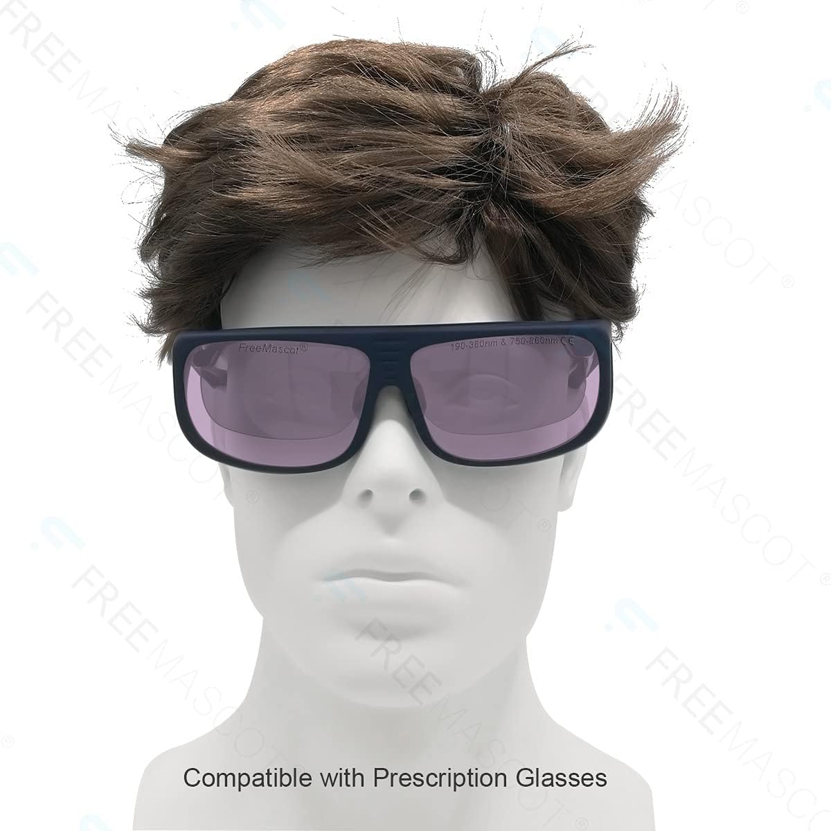 FreeMascot OD 5+ 190nm-380nm / 750nm-860nm Wavelength Violet and Infrared Laser Safety Glasses