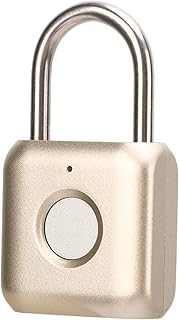 Smart Fingerprint Padlock with High Strength Material, Long Battery Life Biometric Thumbprint Lock Locker, Wide Application for Locker, Backpack, Suitcase