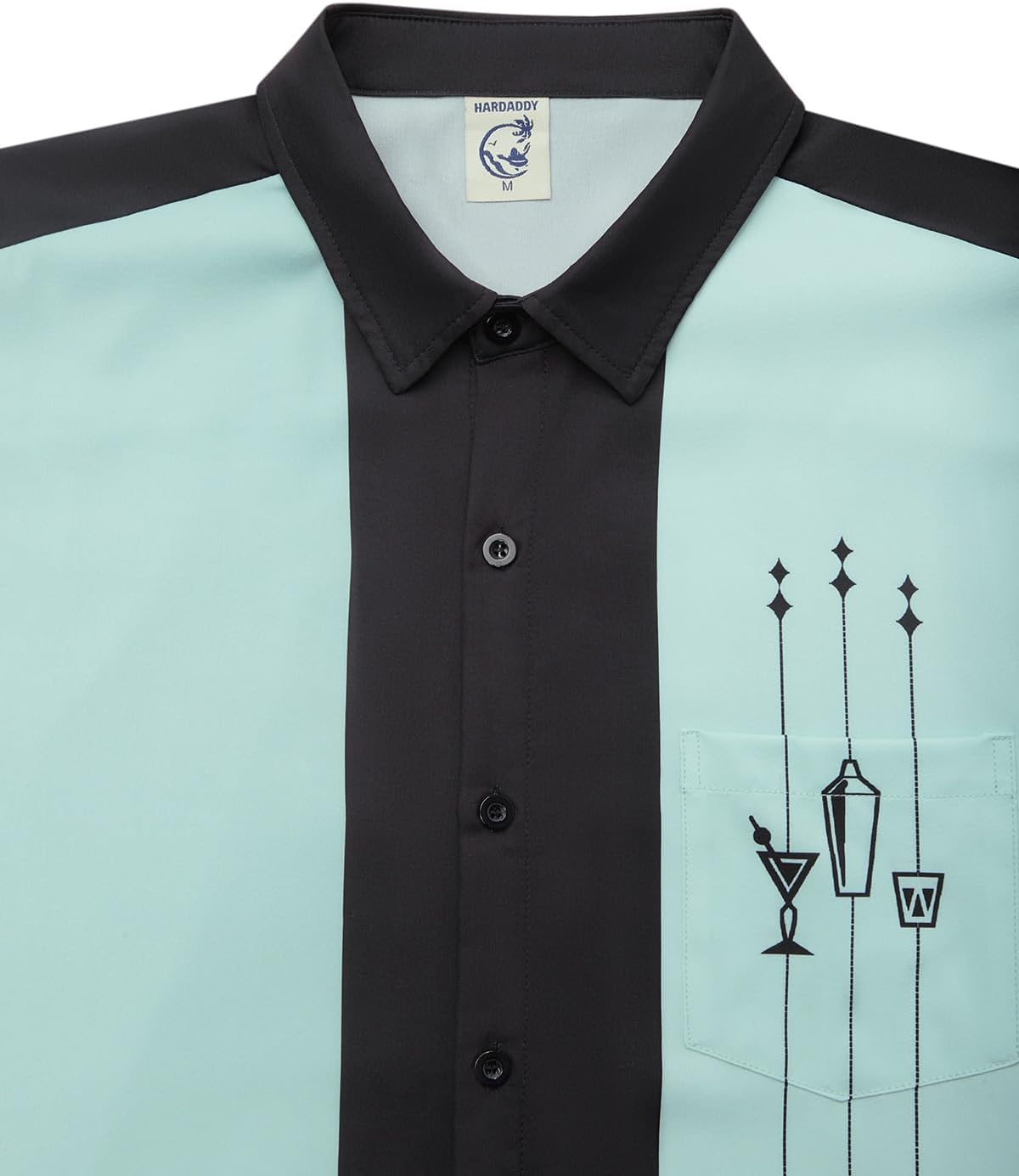 Hardaddy Men's Vintage Bowling Shirt Short Sleeve Button Down Hawaiian Summer Beach Printed Casual Shirts - Image 3