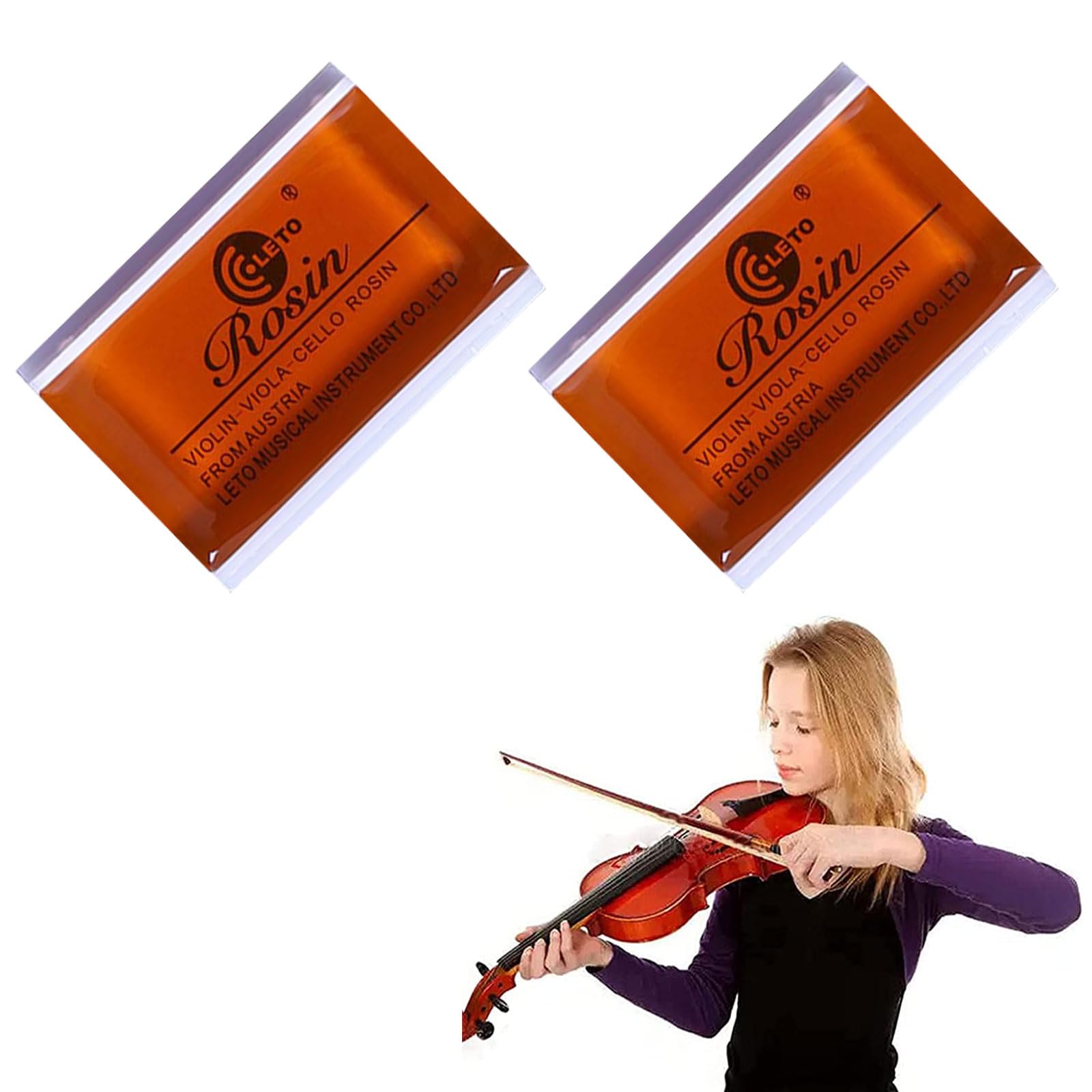 Kolophonium, Geige Kolophonium, 2 Stück Kolophonium Violine, Kolophonium Geige Für Violinen, Cello Kolophonium, Kolophonium Natürliches, Natürliches Kolophonium Geige, Staubarmes Rosin, Rot, 2pc