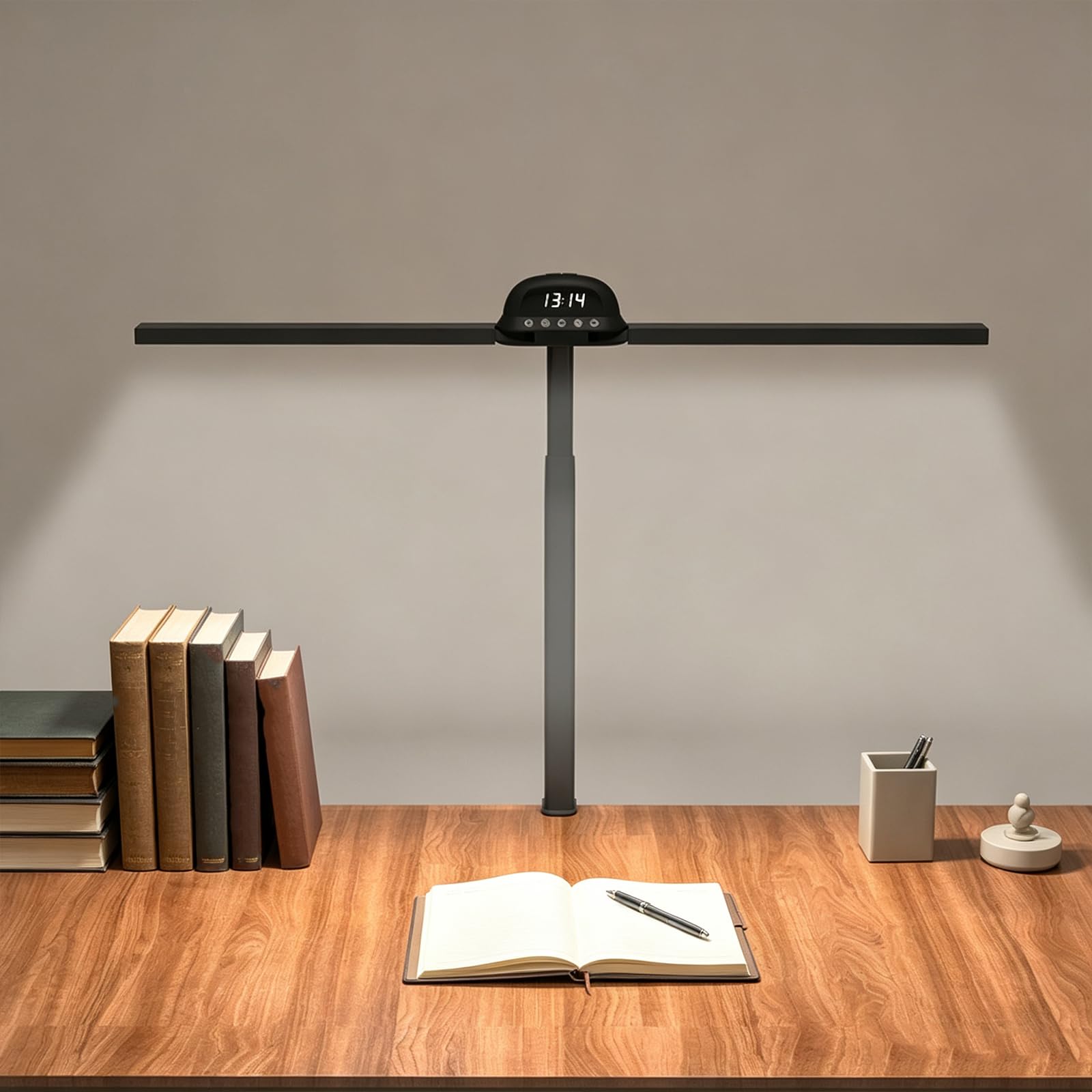 Lampe de bureau piano, lampe à pince large pour la lecture et le bureau