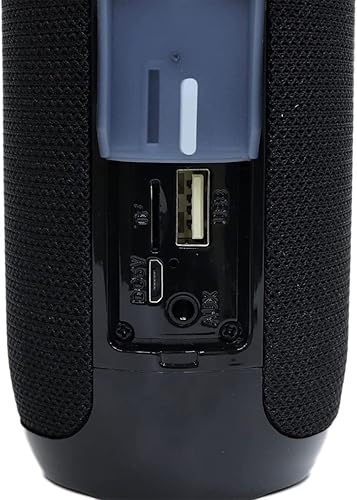 Miniatura 1 de TG117 Altavoz Bluetooth impermeable con micrófono de llamada manos libres diseño portátil y capacidad de radio FM negro