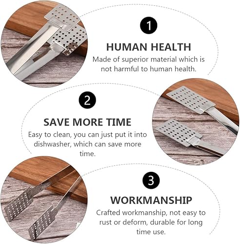 Miniatura 9 de Cabilock Barra de té pequeñas pinzas de metal, 2 piezas, colador para bolsa de té, pinzas exprimidoras de acero inoxidable, cuchara, bolsa de té,