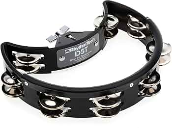 送料込★良品★RhythmTech タンバリン ブラック RT1010 61FctOZn2LL._AC_UF350,