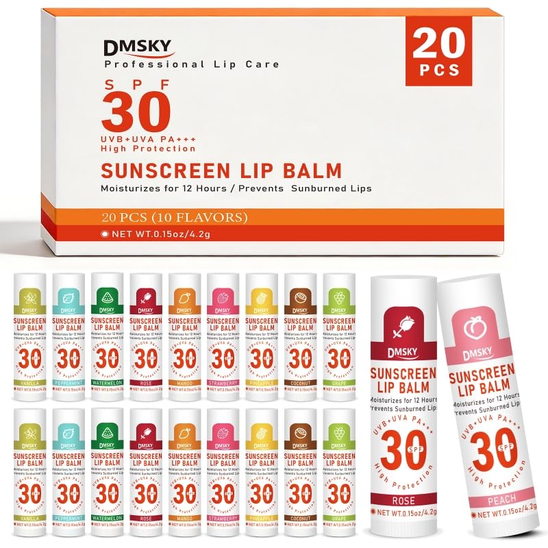 DMSKY SPF 30 Lip Balm 20 Pack