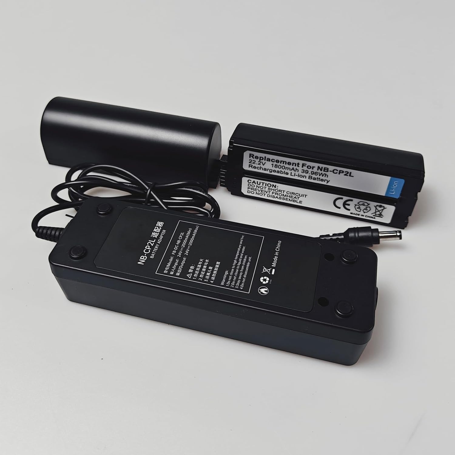 1800mAh Li-ion Replacement Battery and NB-CP2L Charger Compatible with Canon SELPHY NB-CP1L CP1500 CP1300 CP1200 CP910 CP900 CP800 CP790 CP780 CG-CP200 (2 Battery & 1 Charger)