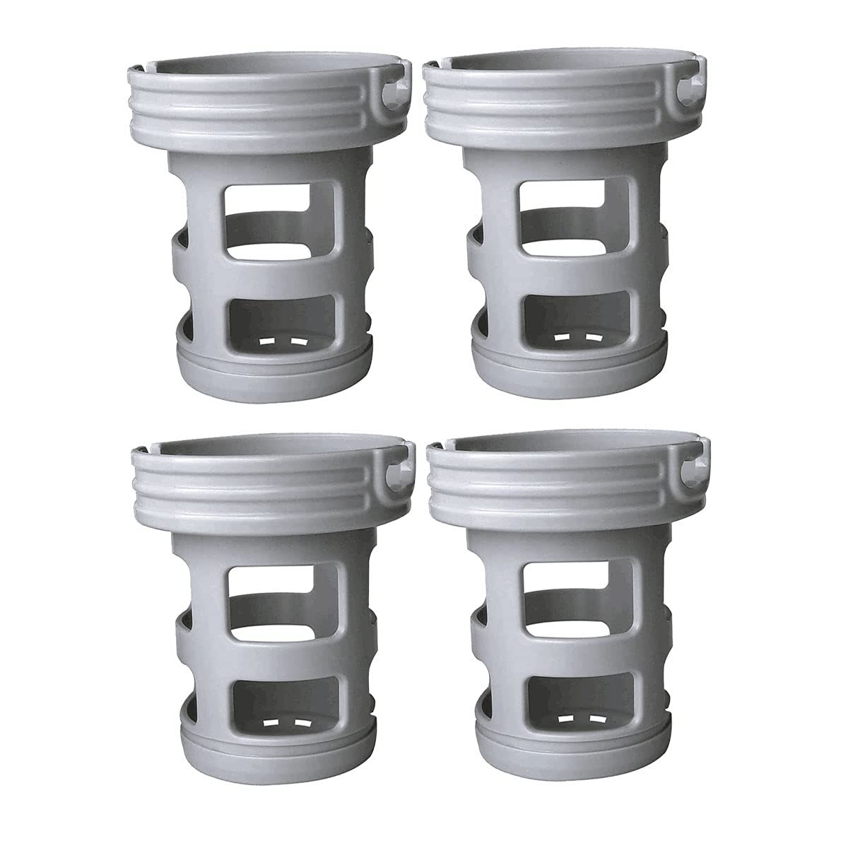WuYan 4 zestaw akcesoriów do spa z hydromasażem do MSPA, zawiera 4 szt. zapasowy adapter do podstawy, 4 szt. nadmuchiwany filtr do basenu z gorącą sprężyną, filtr basenowy typu Wave Spa