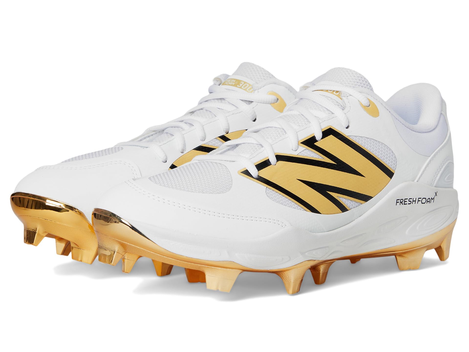 Men's Fresh Foam 3000 V7 Molded Baseball Shoe, Mercury Red/Gold, 6.5 M