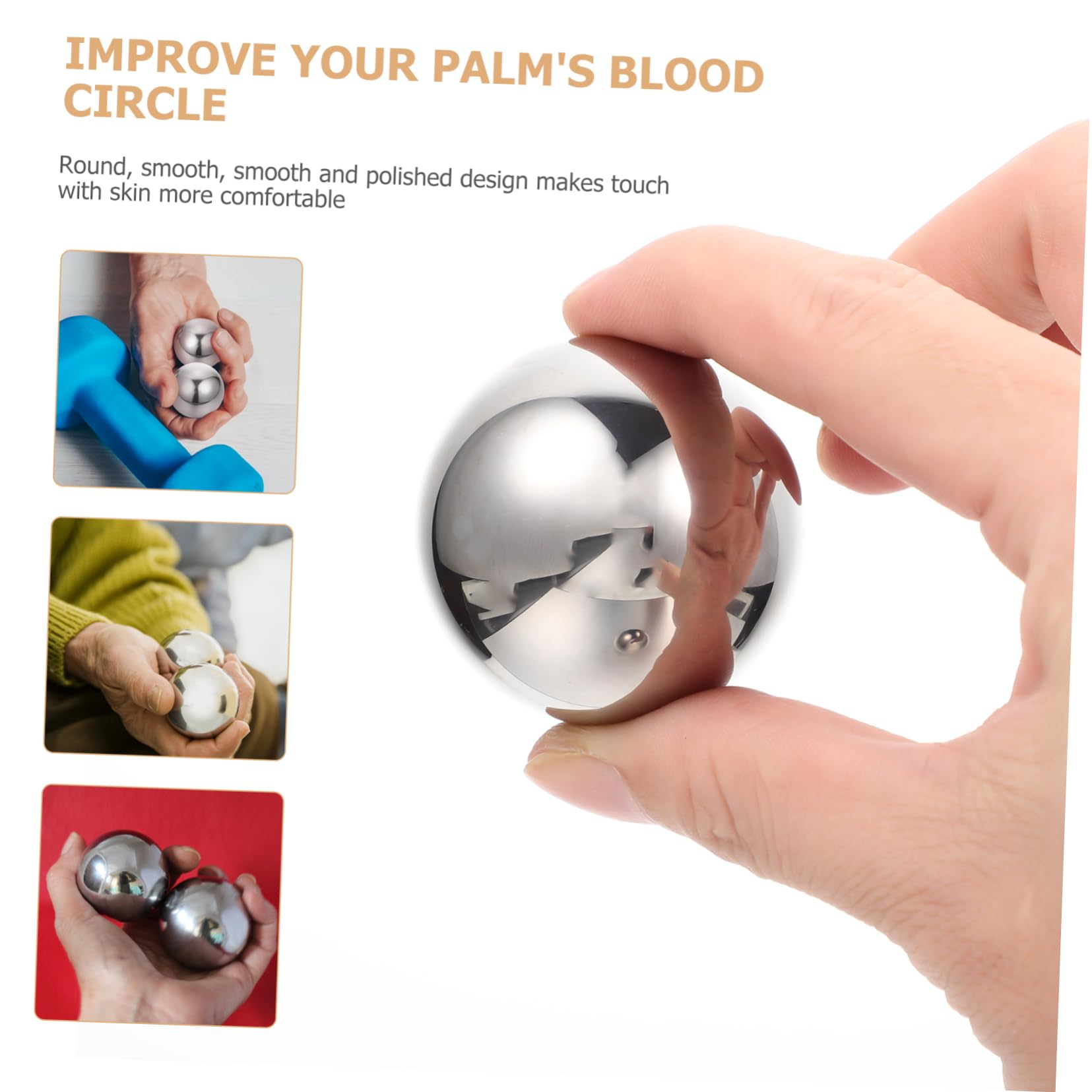KOMBIUDA Balls for Exercise Hand Fitness Balls Toys Massage Hand Balls for Health Flexibility