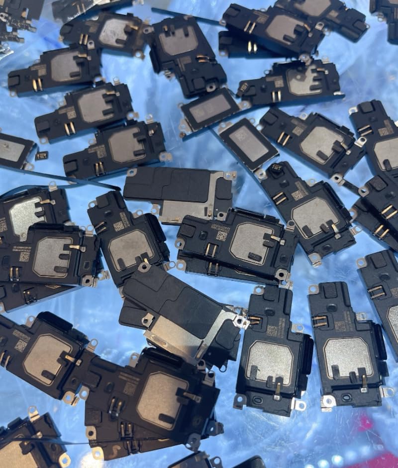 Generic iPhone 12 Pro Max Loud Speaker Replacement, Black, Round, Indoor, 1 Count, Micro USB, Audio Transmission, 1 Pin, Speaker Cable, Compatible with iPhone 12 Pro Max