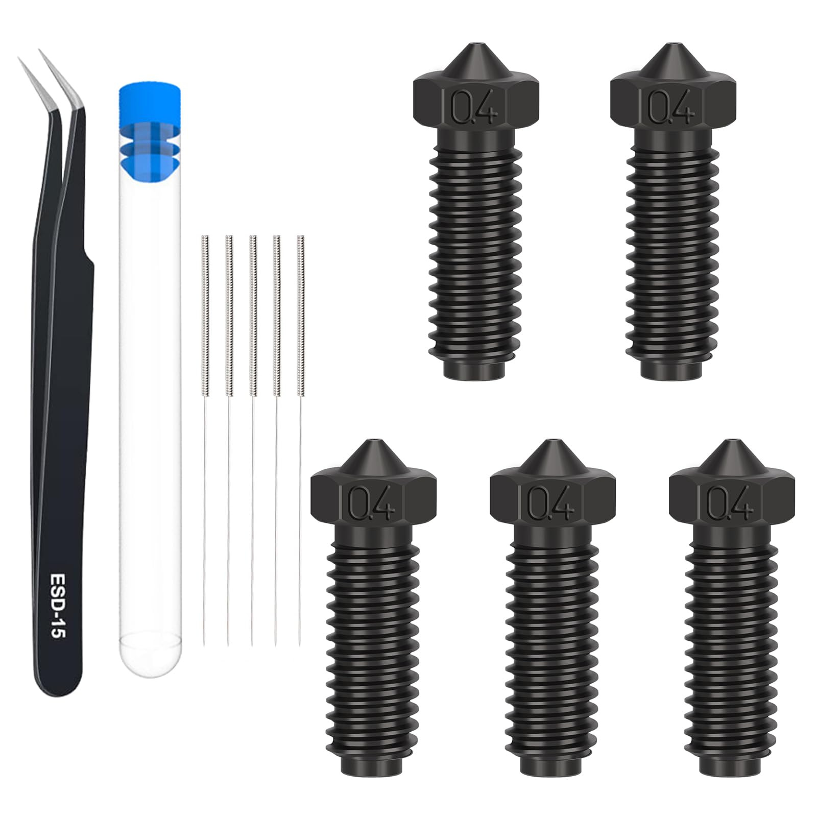 0.4mm Hardened Steel Volcano Nozzles Kit for Anycubic Kobra 2 Series, 3D Printer Parts Extruder Hotend Nozzles for Anycubic Kobra 2, Kobra 2 Neo, Kobra 2 Pro, Kobra 2 Plus, Kobra 2 Max-image-15