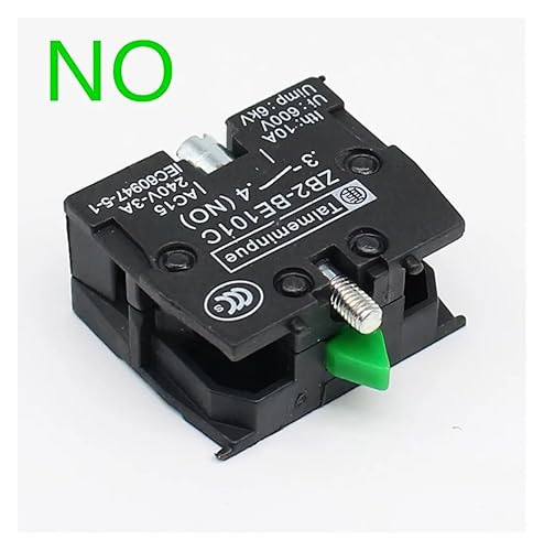 Miniatura 4 de EKINS 1pcs Xb2 Push Button Switch Zb2be102c(NC) Contact Block Zb2-be101c (NO) (Color  ZB2-BE101C NO)