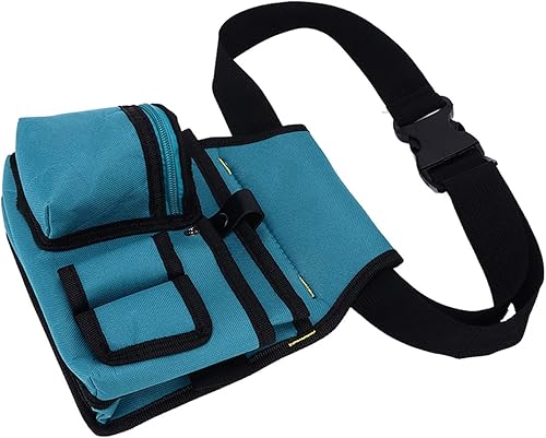 Miniatura 5 de Bolsa de herramientas para electricista con clip para cinturón, bolsa organizadora de herramientas, bolsa de herramientas de jardín, bolsa de