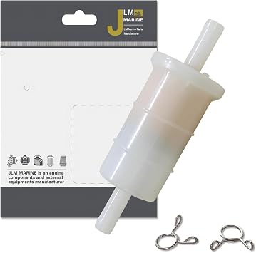 816296Q2 Inline Fuel Filter for Yamaha 9.9-40 HP Marine Outboard | Compatible with Yamaha F9.9C FT9.9D F15A F20A F25A FT25B F30A F40B, Replacement 65W-24251-10