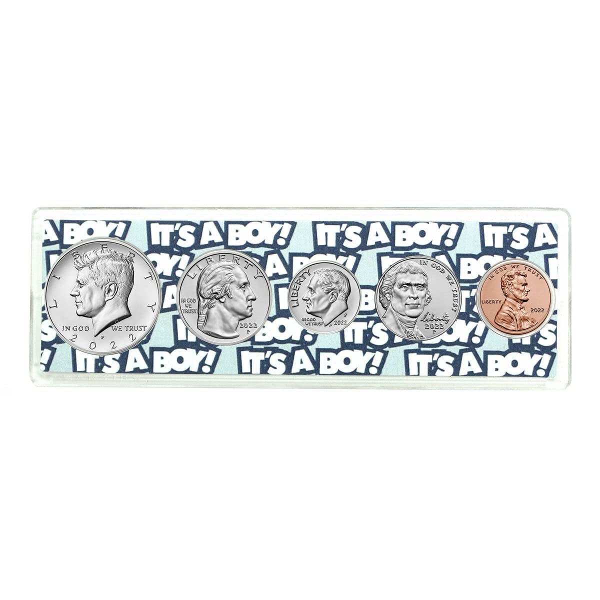 2022 5 Coin Birth Year Set in"It's a Boy" Holder Uncirculated Thumbnail