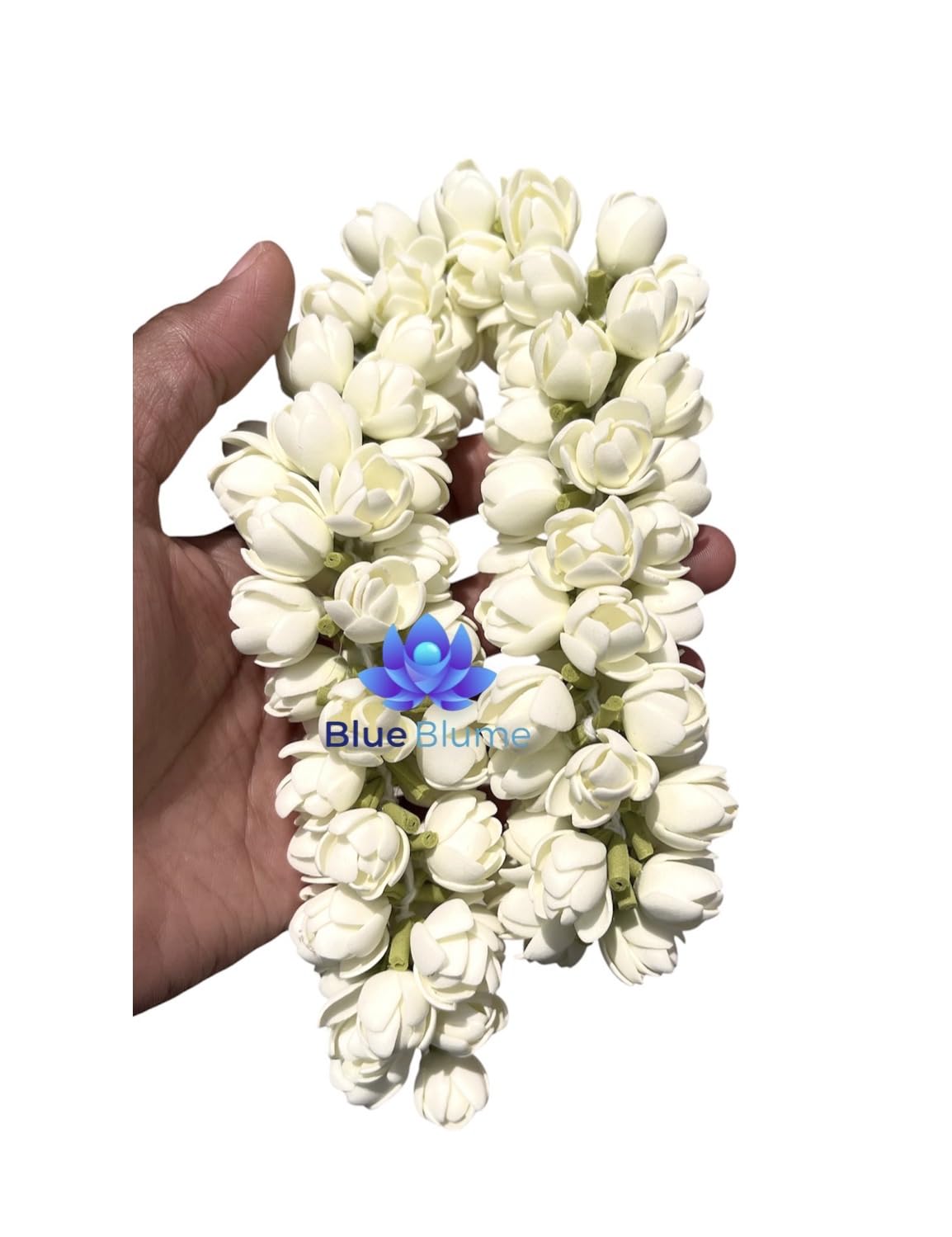 Artificial Jasmine Bloomed Flowers Hair Bun, 40cms | Waterproof & Washable, Lightweight Design, Traditional Occasions, All Age Groups, Travel Friendly-image-0